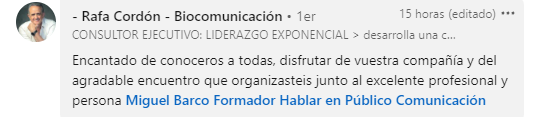 Testimonio original de Rafa Cordón